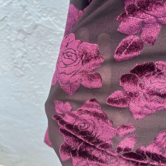 Vintage Velvet Burnout Top size Small whimsygoth - Picture 7 of 8